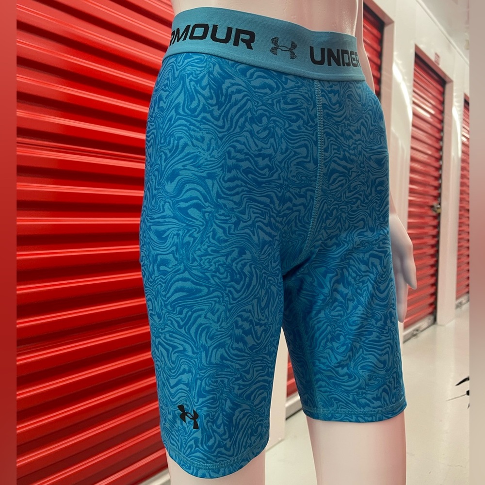 Under Armour Teal Swirl Compression Shorts